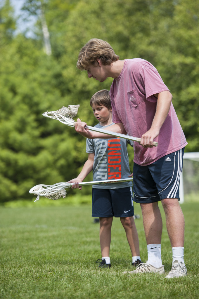 Let's say that from 9:30 to 10:30, you have your teamsport clinic. You will be with boys your age, and will be given instruction that matches your level of skill. Here is a beginner lacrosse clinic. 